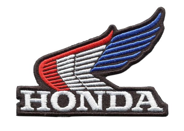 Honda Wing Vintage Style Motorcycle Patch 10cm x 7cm (3 colors inside)