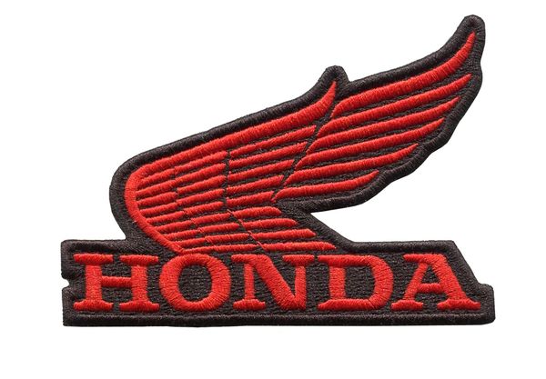 Honda Wing (Red) Vintage Style Motorcycle Patch 10cm x 7cm (3 colors inside)