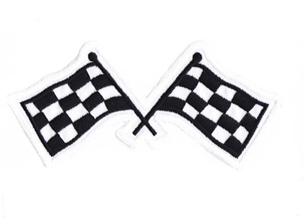 Checkered Flag Racing Patch 11cm