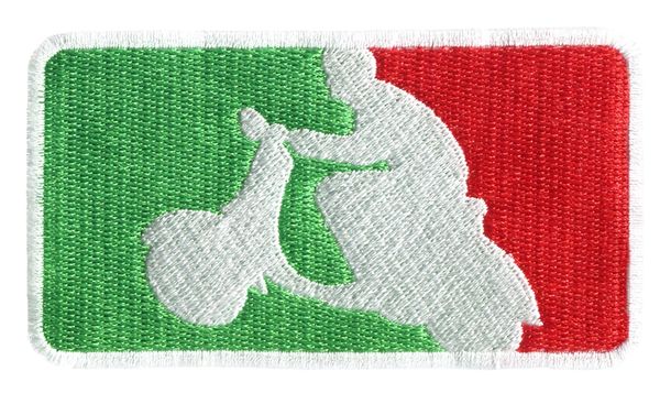 Italian Scooter Scooterboy Silhouette Patch 9.5cm x 5.5cm