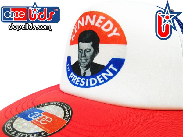 smARTpatches Truckers Vintage Style "JFK" Trucker Hat