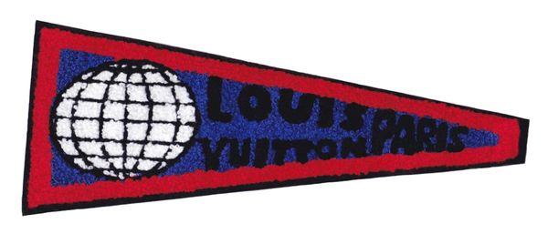 XXL Extra Large Chenille Pennant Patch 26.5cm