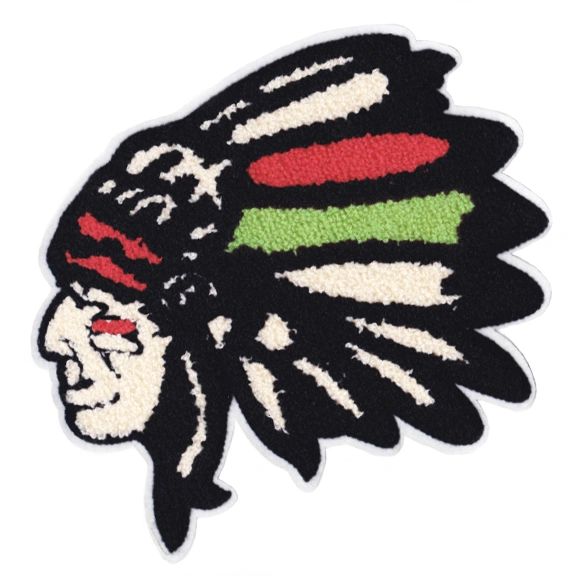 Chenille Indian Head Patch XL 21cm