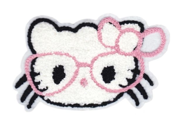 Cute Kitty Patch Chenille 13cm