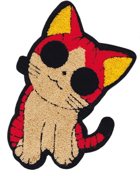 XXL Chenille Kitty Cat Patch (26cm)