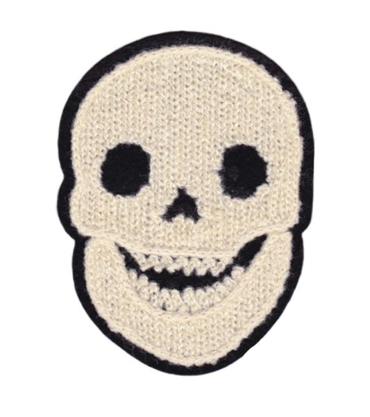 Cool Chenille Skull Patch 10cm