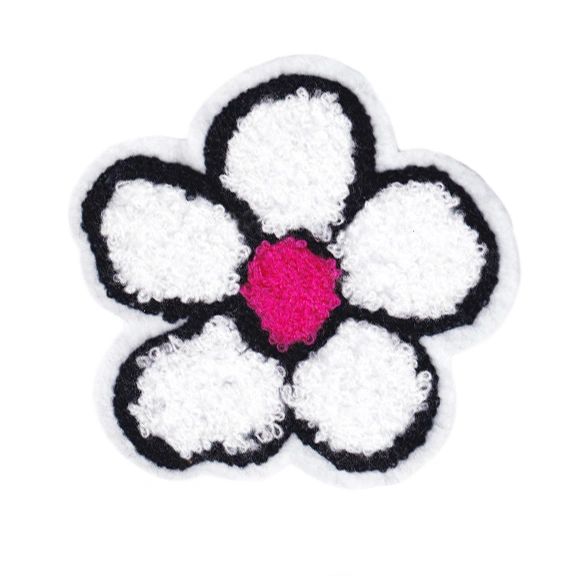 Cute Chenille Flower Patch 10.5cm