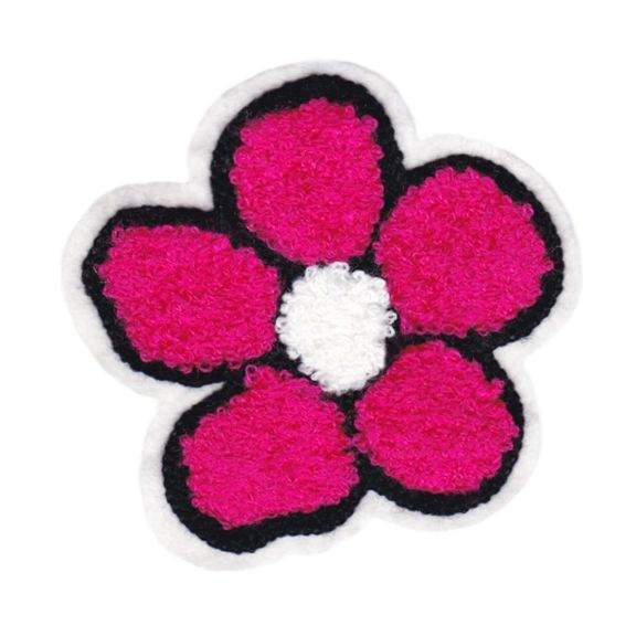 Cute Chenille Flower Patch 10.5cm