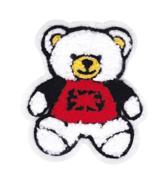 Chenille Teddy Bear Patch 11cm