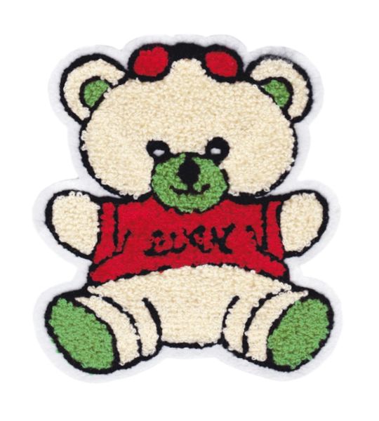 XL Chenille Teddy Bear Patch 17cm