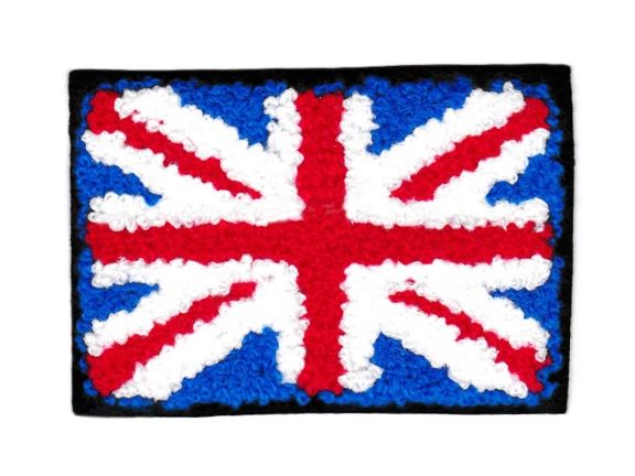 Chenille Union Jack British Flag Patch 9cm