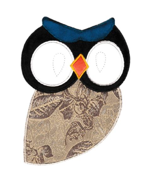 Beautiful Owl Patch XXL 21cm