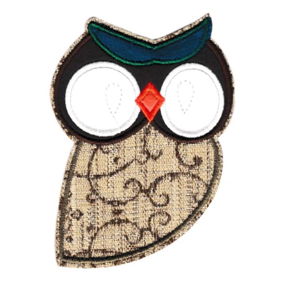 Beautiful Owl Patch XL 13cm