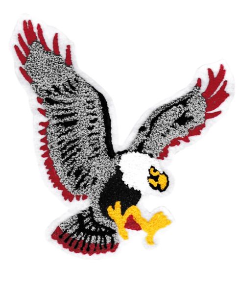 Beautiful Chenille Flying Eagle Patch XXL 20cm