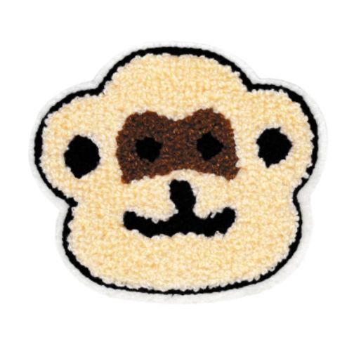 Cute Chenille Monkey Bear Patch 10cm