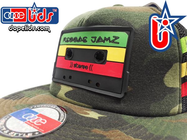 smARTpatches Truckers Reggae Jamz Mixtape Camo Trucker Hat