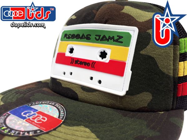 smARTpatches Truckers Reggae Jamz Mixtape Camo Trucker Hat