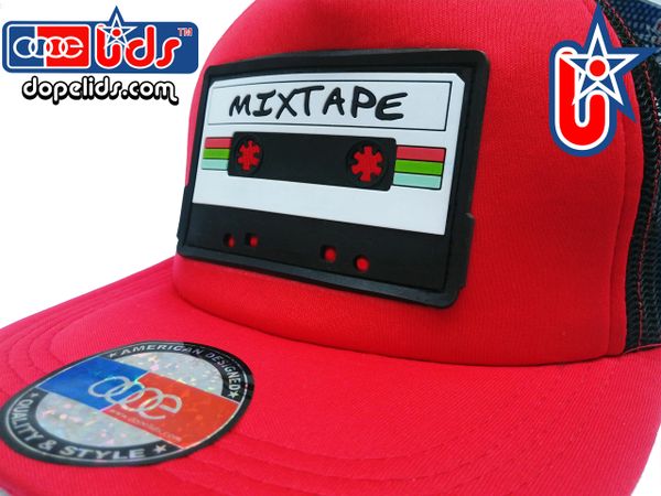 smARTpatches Truckers Mixtape Red and Black Trucker Hat