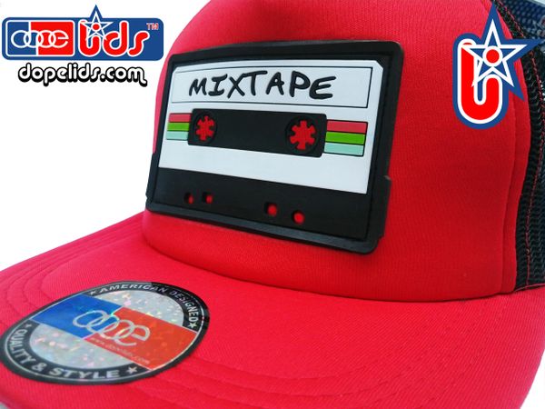 smARTpatches Truckers Mixtape Red and Black Trucker Hat