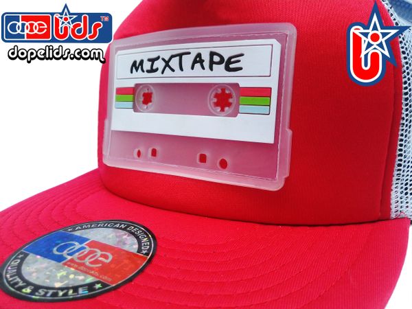smARTpatches Truckers Mixtape Red and White Trucker Hat