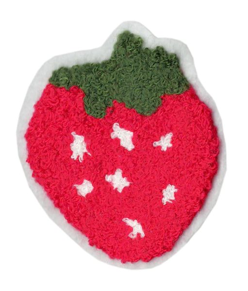 Cute Chenille Strawberry Patch 9cm