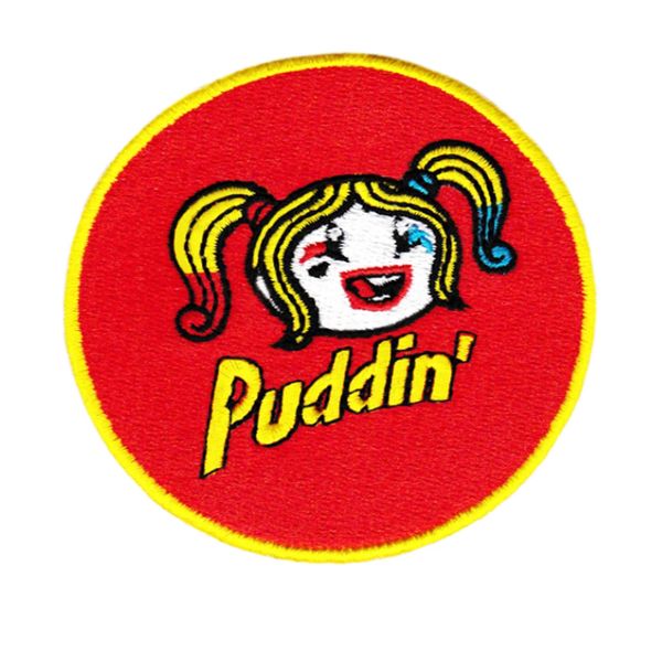Cute Harley Quinn Patch "Puddin" 8cm