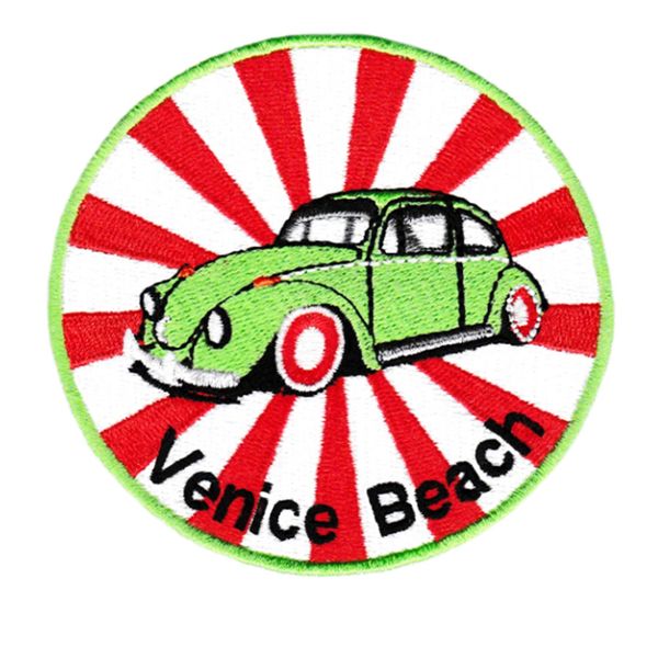 Vintage Style Venice Beach Surfing Surfer Patch 9cm