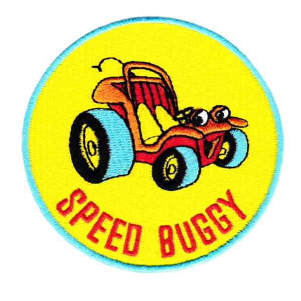 Vintage Style Speed Buggy Beach Surfing Surfer Patch 8cm