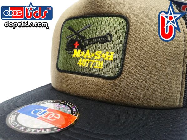 Vintage Style OD Green MASH Trucker Hat