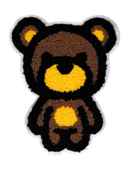 Chenille Teddy Bear Patch XL 17cm