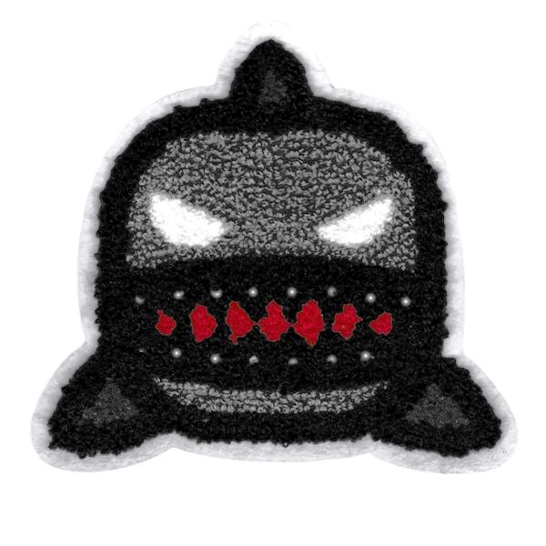 Cute Chenille Shark Patch XL 13cm