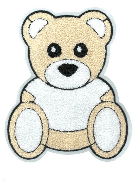 XXL Extra Large Chenille Teddy Bear Patch 23cm