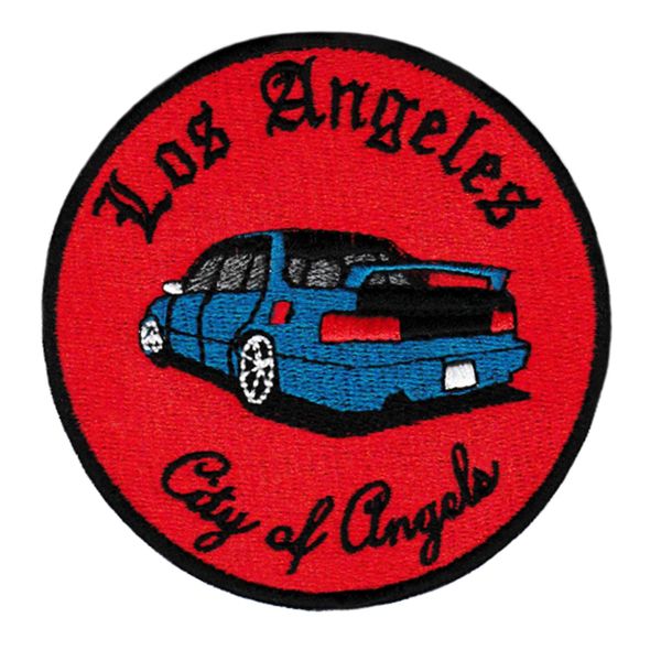 Vintage Style Los Angeles "City of Angels" JDM Street Racer Low Rider Patch 9cm Applique