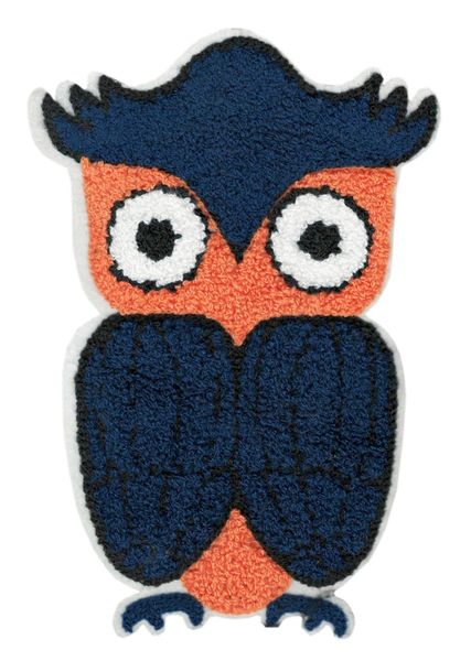 Adorable & Cute Chenille Owl Patch XXL Extra Large 20cm Applique
