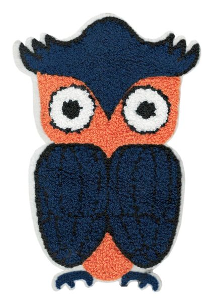 Adorable & Cute Chenille Owl Patch XXL Extra Large 20cm Applique