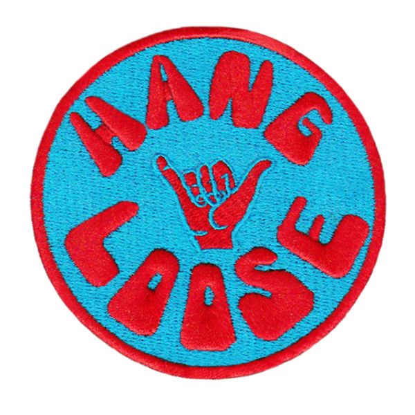 Vintage Style 70's 80's Hawaii Surf Surfing "Hang Loose" Patch 8cm