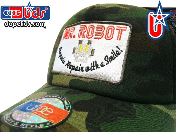 smartpatches Truckers Mr. Robot Trucker Hat Curved Bill (Camo)