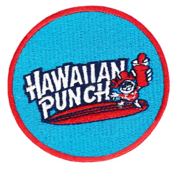 Vintage Style 70's 80's Hawaii Surf Surfing Hawaiian Punch Patch 8cm