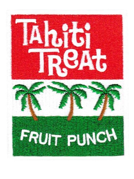 Vintage Style 70's 80's Tahitian Hawaii Surf Surfing Tahiti Treat Patch 8cm