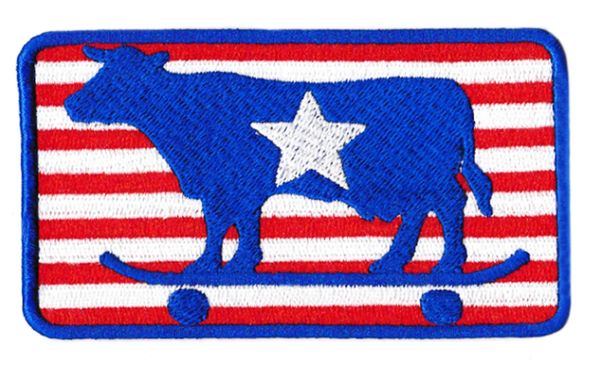 USA Skater Cow Skater Patch 10cm x 6.5cm (One Star)