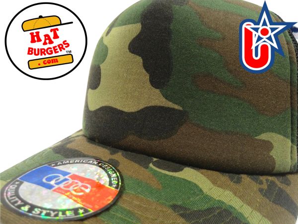 smartpatches Truckers Blank Trucker Hat Curved Bill (Camo)