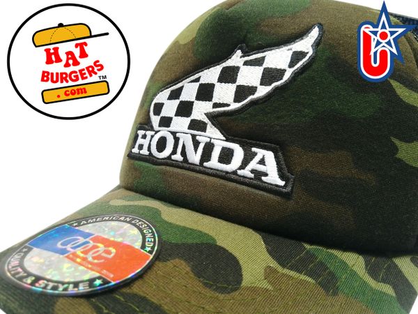smARTpatches Truckers Honda Winner Trucker Hat Curved Bill (Camo)