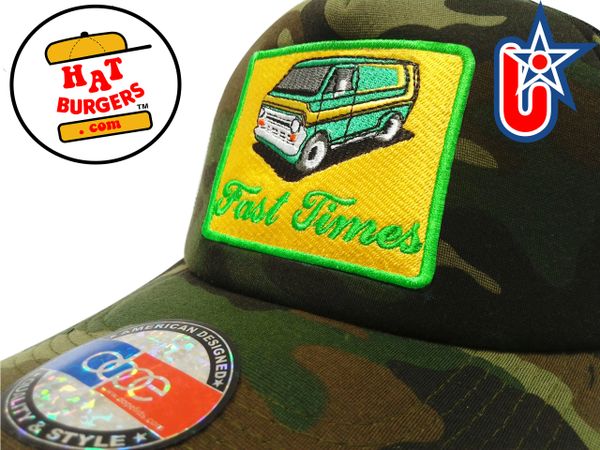 smARTpatches Truckers "Fast Times" Vintage Custom Van Trucker Hat