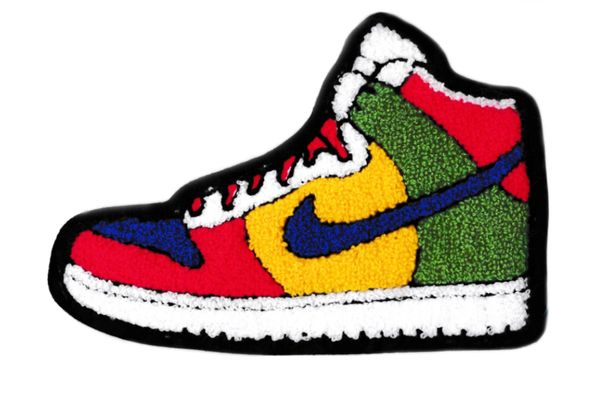 XXL Extra Large Colorful Basketball Chenille Shoe Patch 19cm Applique