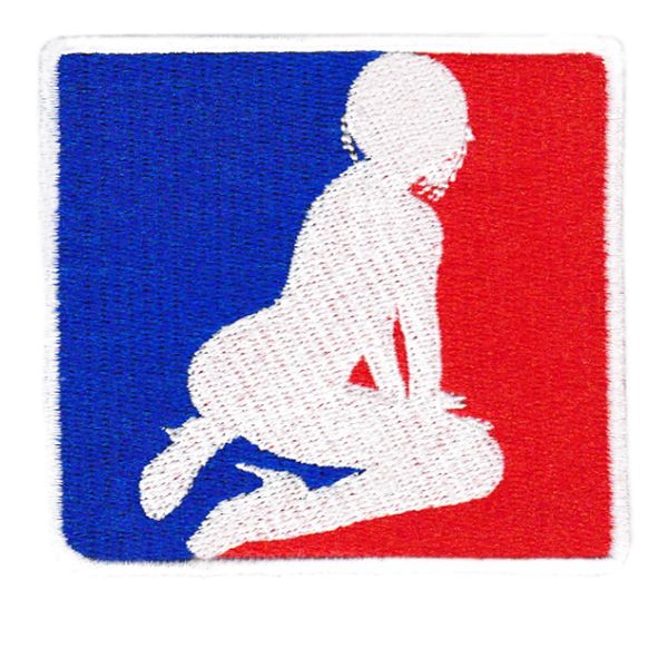 Major League Sexy Girl USA Silhouette Patch 8cm x 8cm Applique