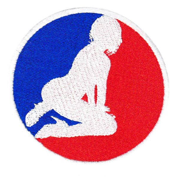 Major League Sexy Girl USA Silhouette Patch 8cm Applique