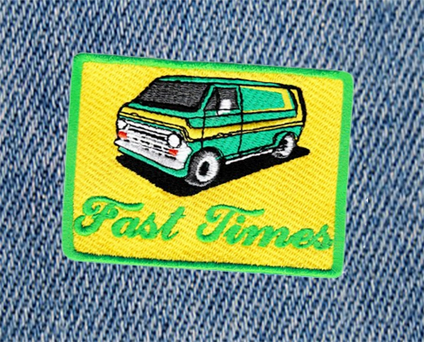 Fast Times Vintage Custom Van Patch 8.5cm