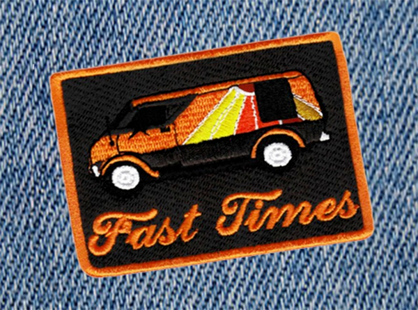 Fast Times Vintage Custom Van Patch 8.5cm
