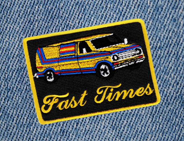 Fast Times Vintage Custom Van Patch 8.5cm