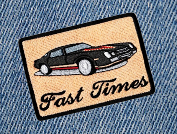 Fast Times Vintage 70's Sports Car Patch 8.5cm